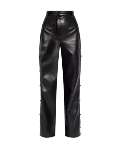 Nanushka Felina Faux-leather Trousers In Black