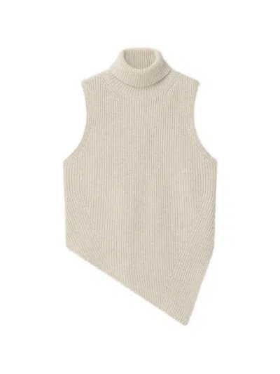 Nanushka Fennec Knitted Turtleneck Vest In Neutral