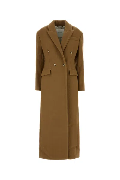 NANUSHKA NANUSHKA CAMEL WOOL BLEND FERRIS COAT