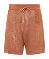 Nanushka Fico Shorts In Brown