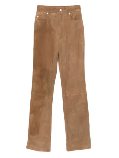 Nanushka Five-pocket Trousers In Brown