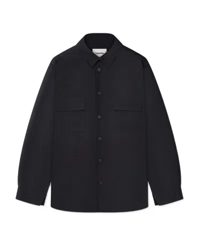 Nanushka Flap-pocket Pyjama Shirt In Black