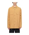 Nanushka Flap-pocket Pyjama Shirt In Yellow