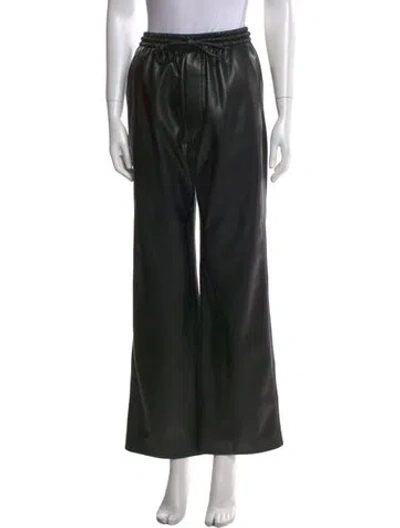 Pre-owned Nanushka Flared Pants In Black