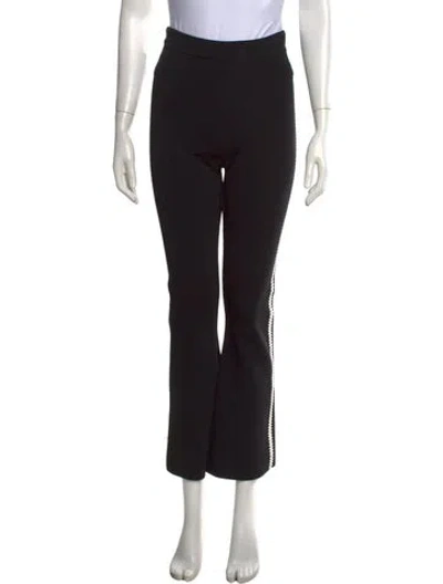 Pre-owned Nanushka Flared Pants In Black