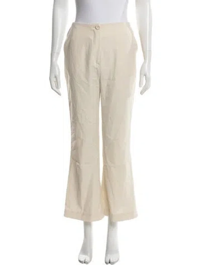 Pre-owned Nanushka Flared Pants In Neutrals