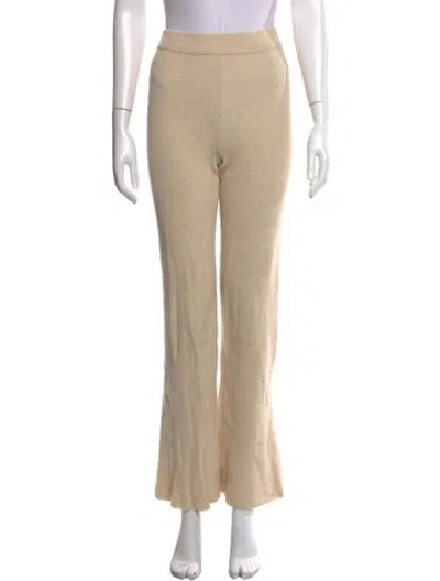 Pre-owned Nanushka Flared Pants In Neutrals