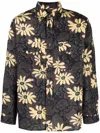 Nanushka Floral Print Shirt Jacket