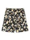 Nanushka Floral-print Shorts In Black