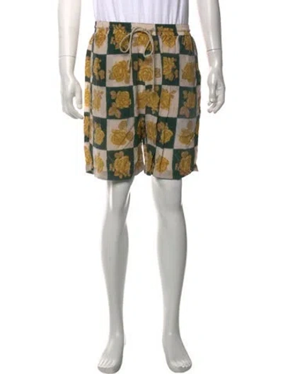 Pre-owned Nanushka Floral Print Shorts In Multicolor