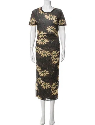 Pre-owned Nanushka Floral Print Skirt Set W/ Tags In Multicolor