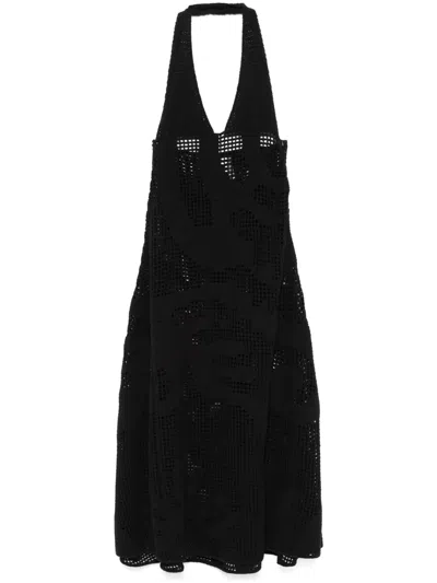 Nanushka Fotini Midi Dress In Black