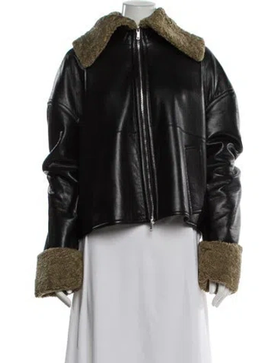 Pre-owned Nanushka Fur Jacket In Black