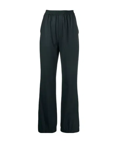 Nanushka Gathered Waist Trousers In Black