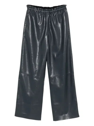 Nanushka Geb Elasticated-waist Trousers In Blue