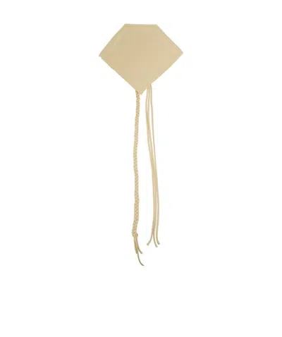 Nanushka Geometric Braided-detail Scarf In Nude
