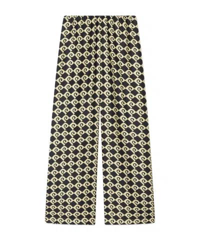 Nanushka Geometric Trousers In Nude