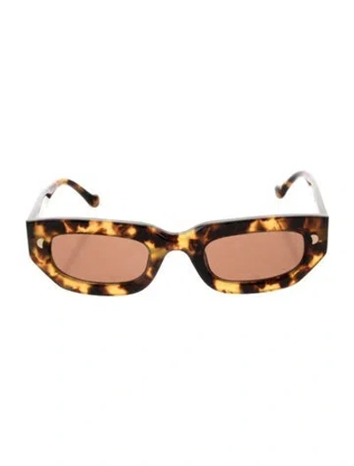Pre-owned Nanushka Gimma Square Sunglasses In Brown