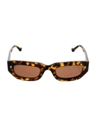 Pre-owned Nanushka Gimma Square Sunglasses In Brown