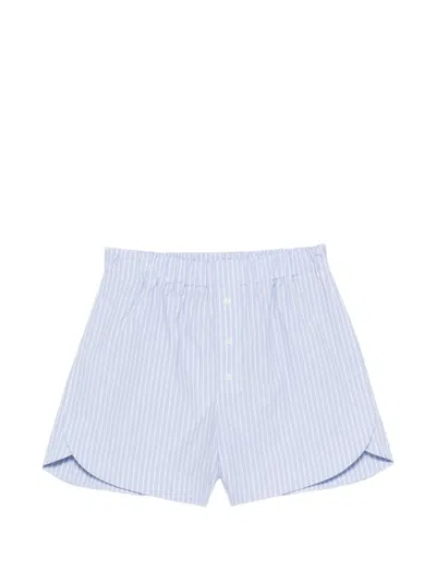 Nanushka Cotton Gobnat Boxer Shorts In Blue