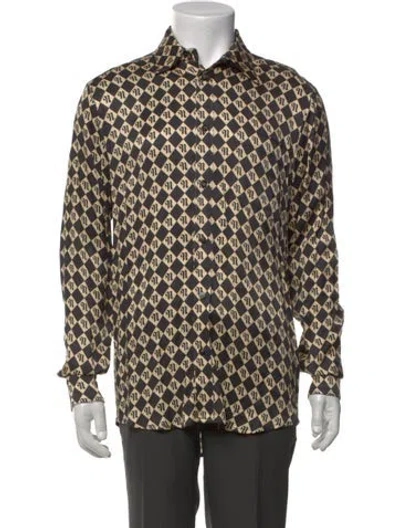 Pre-owned Nanushka Graphic Print Long Sleeve Shirt W/ Tags In Neutral