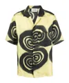 Nanushka Graphic-print Silk Shirt In Black