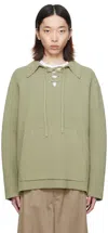 Nanushka Green Jorrit Polo In Faded Sage