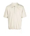 Nanushka Half-zip Short-sleeve Polo Shirt In White