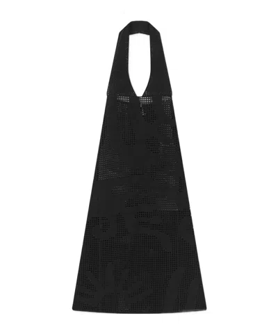 Nanushka Halter Neck Dress In Black