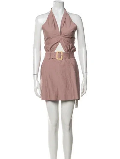 Pre-owned Nanushka Halterneck Jumpsuit In Pink