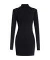 Nanushka Ilona Cutout Stretch-knit Mini Dress In Black