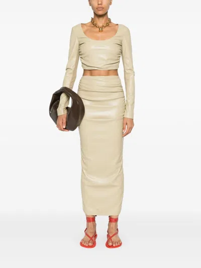 Nanushka Hester Maxi Skirt In Neutrals