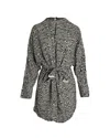 Nanushka Hierro Belted Dress In Animal Print Viscose In Multi