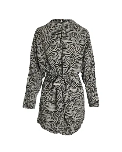 Nanushka Hierro Belted Dress In Animal Print Viscose In Multi