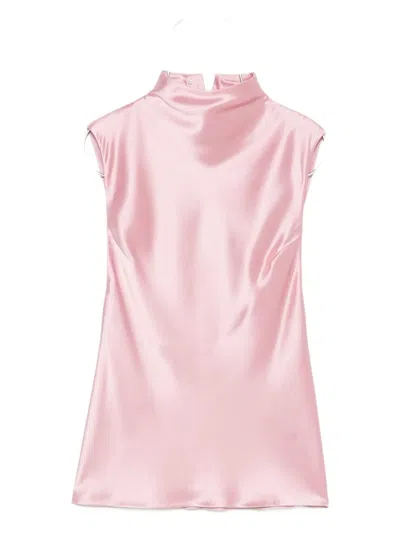 Nanushka High-neck Sleeveless Top In Pink