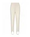 Nanushka Darby Jersey-crepe Tapered Stirrup Pants In White