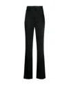 Nanushka High-waisted Satin Trousers In Black