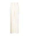 Nanushka High-waisted Straight-leg Tailored Trousers In White