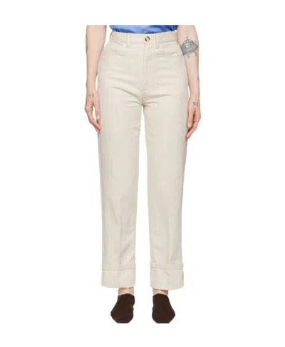 Nanushka Off-white Loua Trousers In Natural