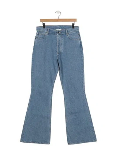 Pre-owned Nanushka High-rise Flared Jeans In Blue