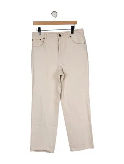 Pre-owned Nanushka High-rise Wide Leg Jeans In Neutral