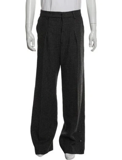 Pre-owned Nanushka Houndstooth Print Pants In Multicolor