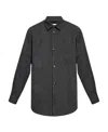 Nanushka Matize Long Sleeve Houndstooth Shirt In Black