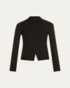 Nanushka Idana Long-sleeve Button-front Top In Black