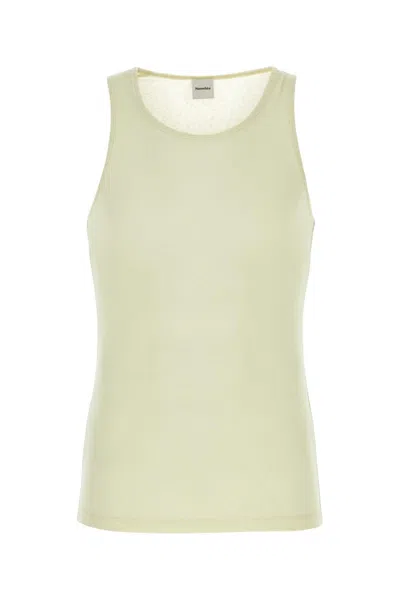 NANUSHKA IVORY POLYESTER LEVON TANK TOP