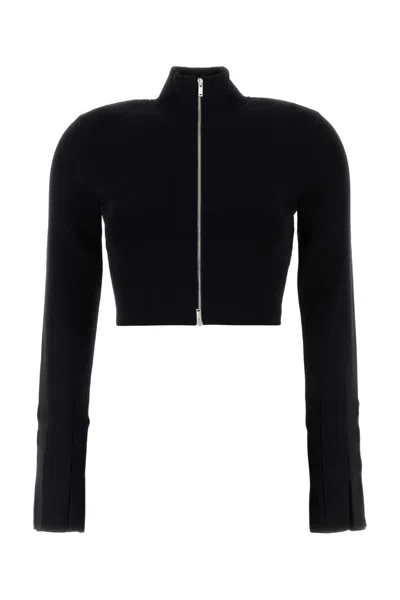 Nanushka Izan Stretch Viscose Blend Cardigan In Black