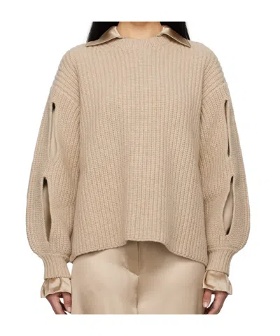 NANUSHKA CUT OUT-DETAIL SWEATER