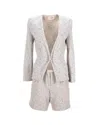 Nanushka Jacket And Shorts Set In Beige Cotton In Beige