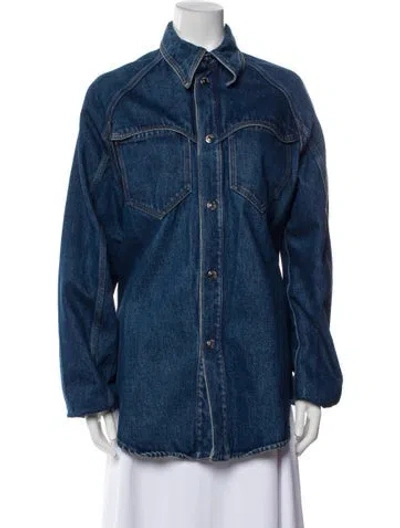 Pre-owned Nanushka Jacket In Blue