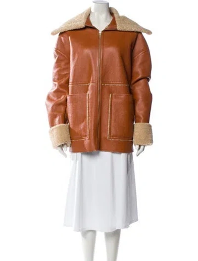 Pre-owned Nanushka Jacket In Brown
